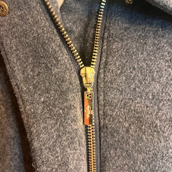 Cole Haan Harriet Longline Wool Coat Size 4 Gray - Picture 6 of 13